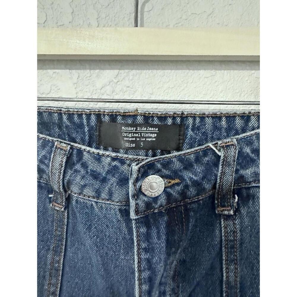 Monkey Ride Jeans Original Vintage Relaxed Straight Leg Denim Women's Size 5 - Picture 5 of 14